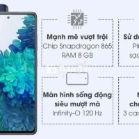 Samsung Galaxy S20 FE/Gl Đời Cao Cấp - Máy Mượt, Ngoại Hình Đẹp, Không Lỗi  