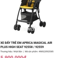 Xe đẩy bé Em cần thanh lý xe đẩy Aprica của Nhật còn mới 95%, xe gấp gọn nhẹ, để trước xe máy được  