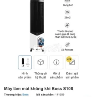 Quạt điều hòa Boss S106 Thái Lan - Hàng mới chuyển nhà thanh lý!  