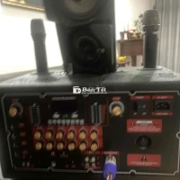 🔊 Amply Di Động Công Suất Lớn - 2 Bass 40 - 2 Mic Không Dây - Bình 30A Dùng 8 Giờ  