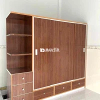 Tủ áo 2 mét, 2 cánh lùa + 1 kệ kèm ngăn kéo