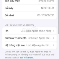14 pro đen QT  LL/A  pin 86