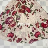 Đầm maxi hoa sát nách viền đá