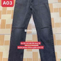 Quần Jeans Levis 510 size 32 co  giãn