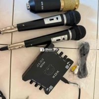Trọn bộ sound card XOX KS108 kèm micro Sony