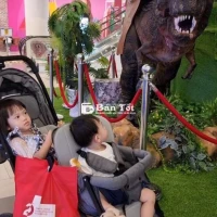 Xe đẩy đôi, ngả 2 hàng ghế thành giường 120cm x 35cm khung thép chắc chắn  