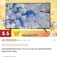 Pass lại Tivi LG 50 inch - Như mới!