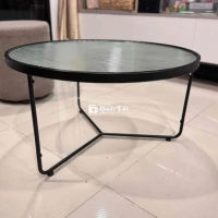 Bán bàn sofa mặt kính tròn