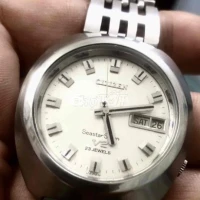 Đồng hồ tự động nam Citizen V2 (Seastar Seven) cổ - Size 39, mặt số trắng tia, máy 23 jewels  