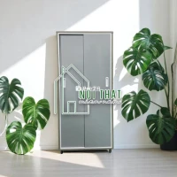 TỦ QUẦN ÁO NHỰA ĐÀI LOAN 2 CÁNH LÙA - GIÁ TỐT