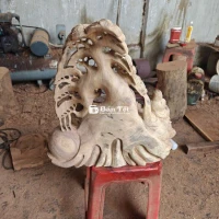 Di Lạc Giao Lưu - Tượng Gỗ Nguyên Khối Thơm, Chất Lượng Cao  