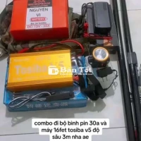 Dư combo kích cá mới 97% mới sạc đc 3 lần