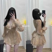 Váy cột nơ eo size L