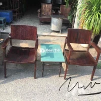 Bán 2 Ghế Salon Cóc Xưa Gỗ Goz + Băng Lăng  