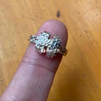 nhẫn bạc ngoại chữ H đẹp hiếm