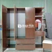 Tủ nhựa Đài Loan 3 cánh, kệ gương - NEW 8