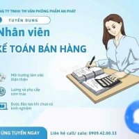 TUYỂN DỤNG KẾ TOÁN BÁN HÀNG - CÔNG TY TNHH TM VPP AN PHÁT