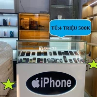 TỦ TRƯNG BÀY ĐIỆN THOẠI NẰM NGANG 120X50X118 VÁN