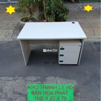 Chào mừng bạn đến với đợt thanh lý nhanh chóng của chúng tôi! Chỉ còn 5 bộ bàn hòa phát chất lượng cao đang chờ đợi người chủ mới. Với thiết kế thông minh và chất lượng bền bỉ, bạn sẽ không muốn bỏ lỡ cơ hội này!