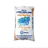 Bột Mì Vimaflour Cao Cấp Ba Bông Hồng Xanh - 25kg