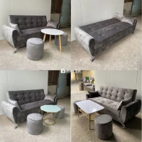 BỘ BÀN GHẾ SOFA BED BĂNG ĐA NĂNG TAY CONG MỚI