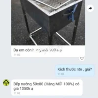 Bếp nướng còn mới tinh, chỉ dùng 1 lần!