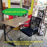 COMBO BÀN GHẾ LÀM VIỆC VĂN PHÒNG 120X60X75