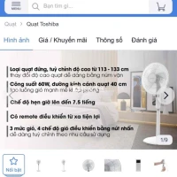 QUẠT ĐỨNG TOSHIBA GIÁ RẺ - TẶNG KÈM QUẠT NHỎ!