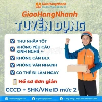 TUYỂN NV GIAO HÀNG - ĐI LÀM NGAY