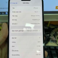 Bán nhanh 14 pro quốc tế mỹ 128gb zin all