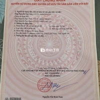 BÁN NHÀ ĐẤT MẶT TIỀN KHU CHỢ VINH - NGHE AN