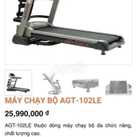 Máy Chạy Bộ AGURI AGT-102LE – Tích Hợp Nghe Nhạc & Rung Eo Giảm Mỡ  