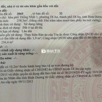 Mặt bằng kinh doanh 258.3m2 mặt tiền đường Lý Thường Kiệt, Dĩ An