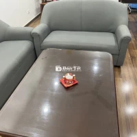 Bán bộ Sofa nỉ đẹp, gồm sofa dài, sofa ngắn và bàn kèm 2 đôn