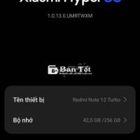 Điện thoại Redmi note 12 tubo 16/256