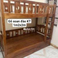 Thanh lý giường tầng gỗ xoan đào đẹp