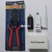 Kìm bấm mạng APTEK + POE Extender + USB thu Wifi