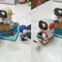 Combo 2 Mô Hình Lắp Ghép Kiểu Lego, Tặng 1 Tượng