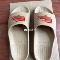 Dép Đúc Lacoste, Màu Kem Sữa, Logo Cá Sấu - Used  