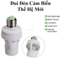 Đui Đèn Cảm Biến Chuyển Động Hồng Ngoại Nối Đui E27 Điều Chỉnh Ánh Sáng Và Thời Gian