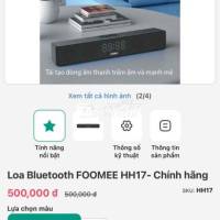 Loa Bluetooth FOOMEE HH17 - Chính hãng - Loa Bluetooth để bàn PC - Bàn làm việc giá rẻ  