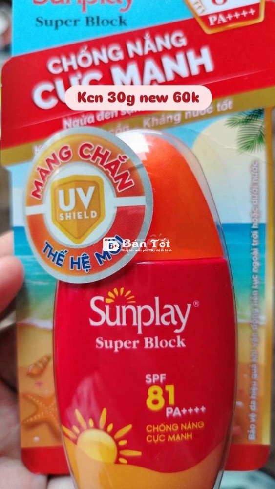 KEM CHỐNG NẮNG SUNPLAY ĐỎ 30G