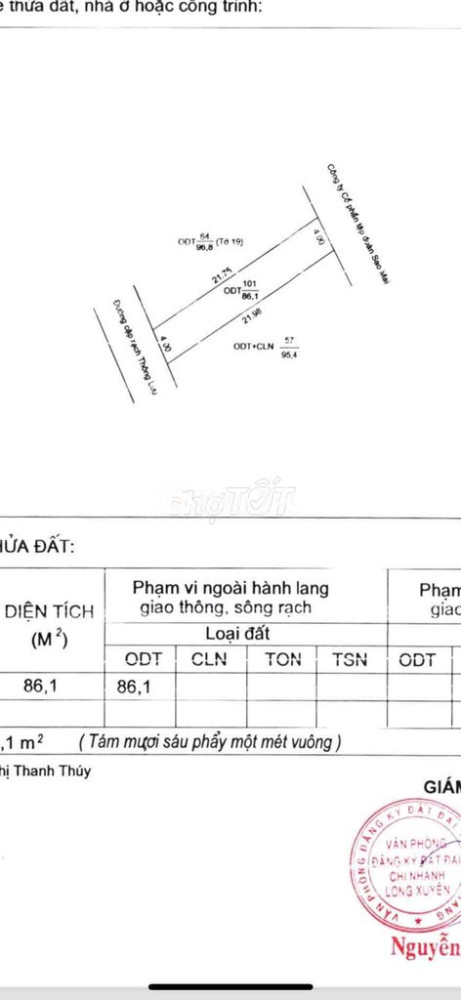 BÁN NỀN THỔ CƯ SAO MAI