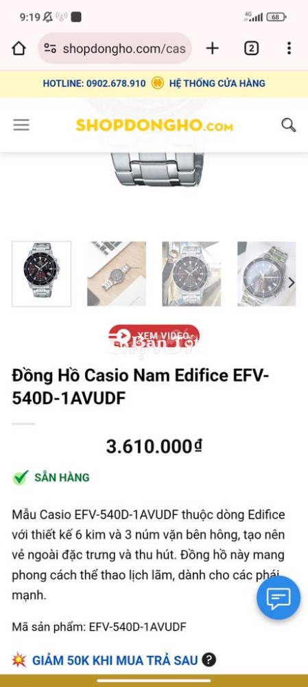 Đang kẹt tiền cần bán đồng hồ mới như hình Coisio hàng chính hãng  