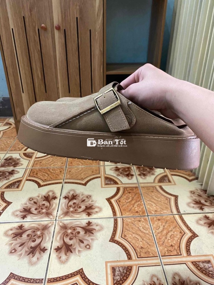 Giày Sục Da Lộn Đế Cao - Size 39