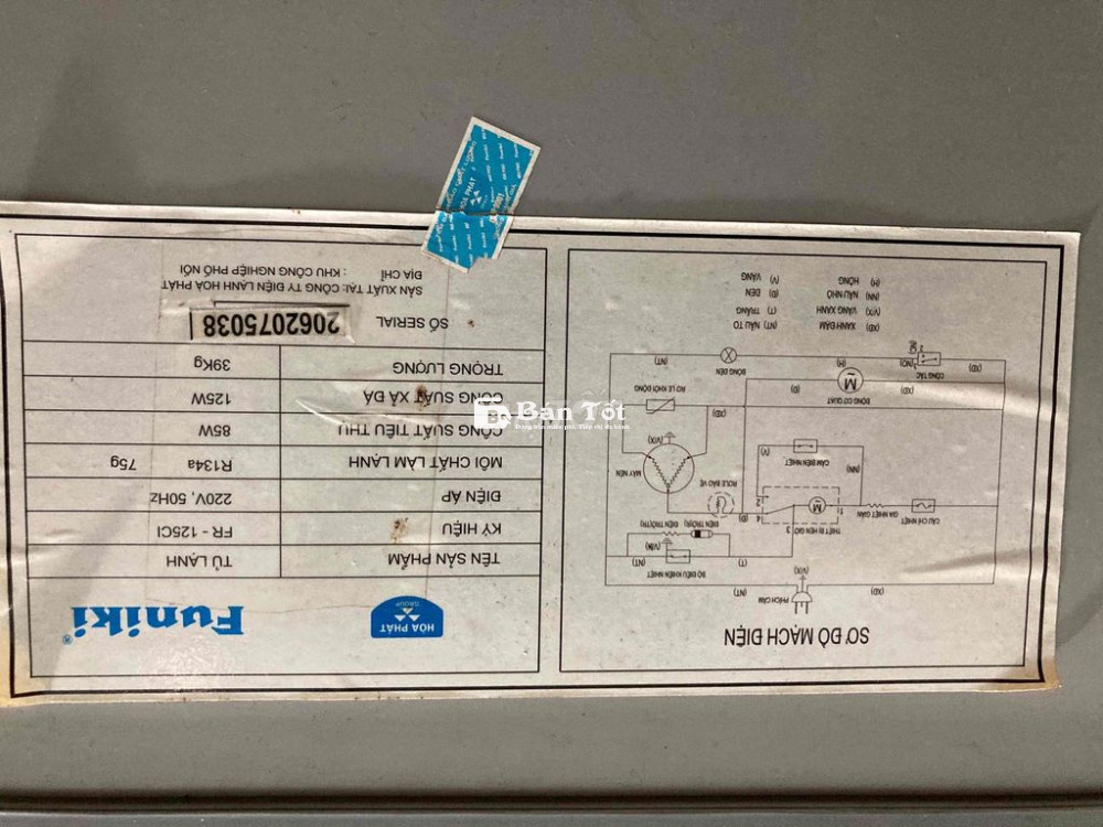 Đổi tủ mới thừa tủ Funiki nguyên bản  