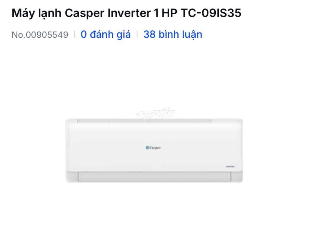 Máy lạnh Casper Inverter 1 HP TC-09IS35 - Giá tốt!