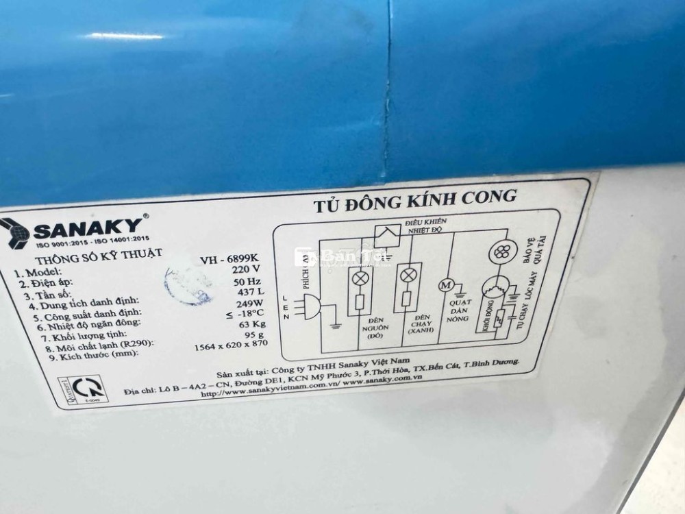 tủ đông kem sanaky kéo lùa con bh