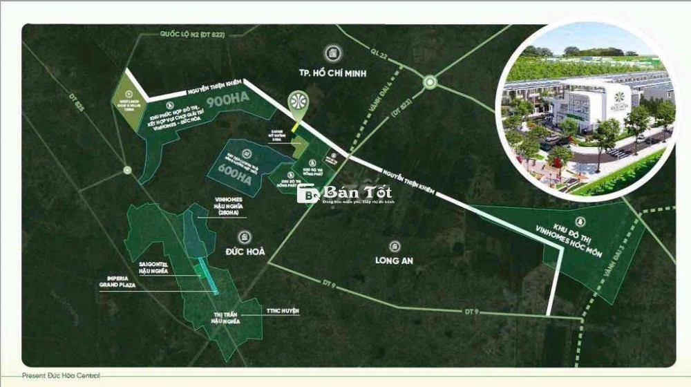 Đất nền Củ Chi - Đức Hoà, sổ đỏ riêng 1,6 tỷ/ nền 81m2