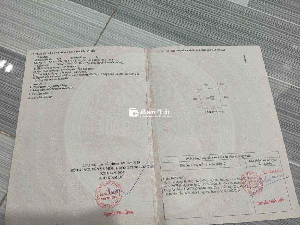 Bán dãy 12 phòng trọ gác, Căn Nhà cấp 4, DT: 749m2, 600m2 TC, SHR